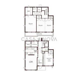 愛知県名古屋市守山区鳥羽見1丁目【一戸建】の間取り