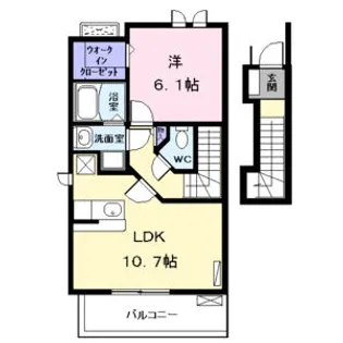 プロムナード社【2階】の間取り