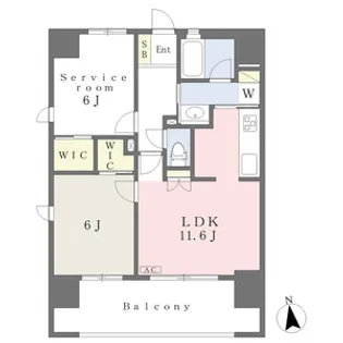 シュライン樹館【6階】の間取り