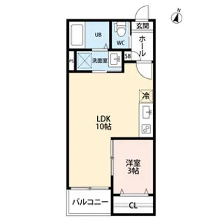 Warren enmeiⅠ【101号室】の間取り