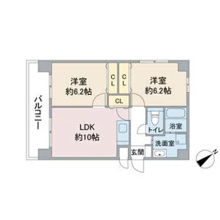 ブランメゾン辻本通【1階】の間取り