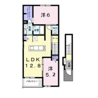 ソラーレ【202号室】の間取り