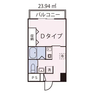 1Kの間取り画像