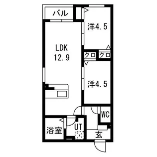 CS名塚【1階】の間取り