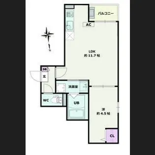 Jack osugiⅠ【202号室】の間取り