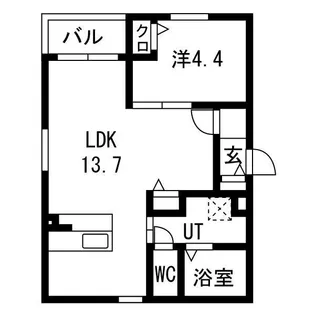 アークレジデンス中村日赤【3階】の間取り
