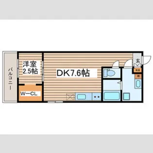 Amirl Premier Heian-dori【5階】の間取り