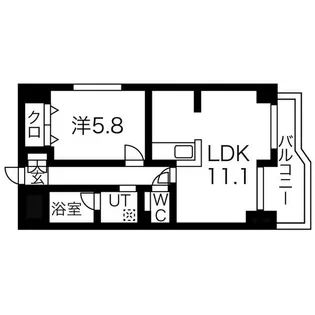 アマービレ中島【4階】の間取り
