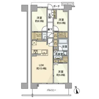 メガシティテラス4棟【0号室】の間取り
