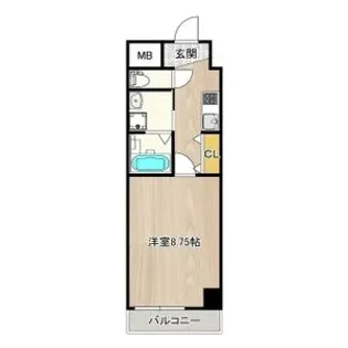 インプルーブ葵【9階】の間取り