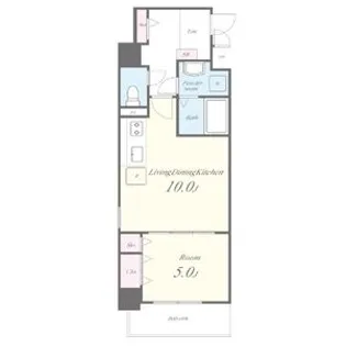 エスポワール黄金【203号室】の間取り