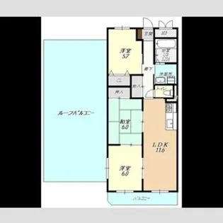 エバーグリーン21【5階】の間取り