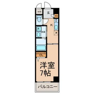 サンシティ畑江通【1階】の間取り