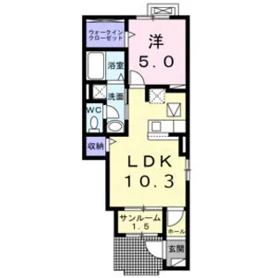 セントヒルズ・ディモーネⅡ【1階】の間取り