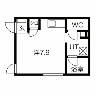プリシェール杉栄【1階】の間取り
