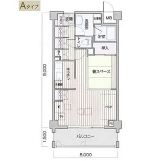 メイビル覚王山【106号室】の間取り