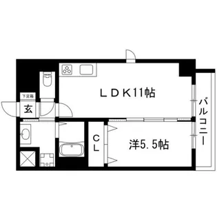 パークレジデンス名駅北【3階】の間取り