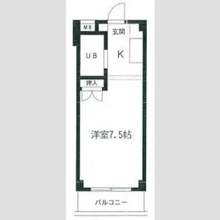 アーバンハイツNY【1階】の間取り
