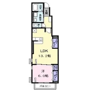1LDKの間取り画像