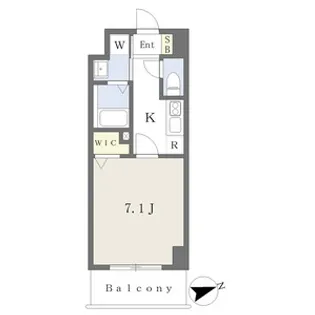 プレイズシード車道アベニュー【5階】の間取り