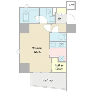 アビタシオン内山【0701号室】の間取り