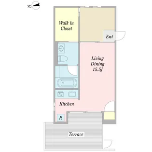 コレクション城西South【0101号室】の間取り