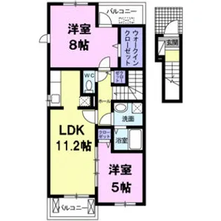 フォルテシモ【2階】の間取り