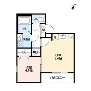 カステッロ塩池【1階】の間取り
