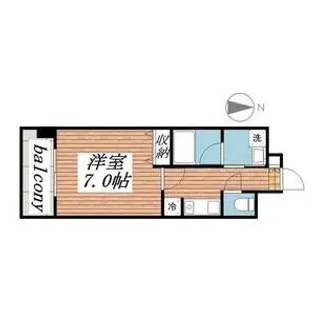 スカイフラット名古屋【7階】の間取り