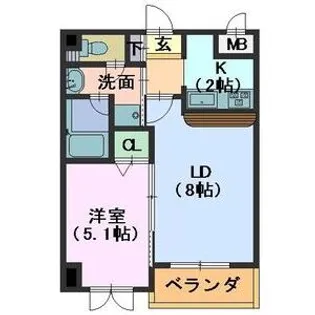 THE FIRST東山公園【2階】の間取り