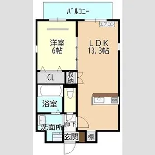 エミネンスⅢ【1階】の間取り