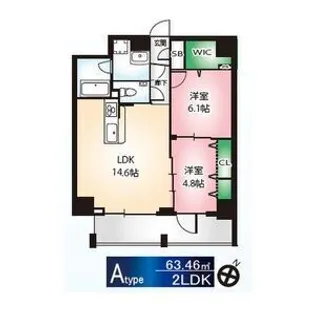 サングレース千種【2階】の間取り