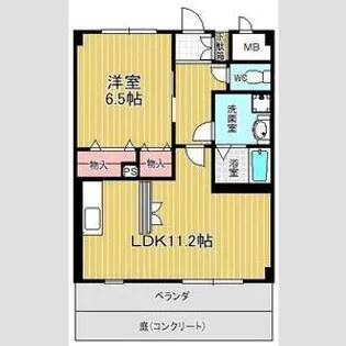 コンフォート【1階】の間取り
