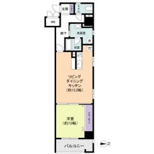 BPRレジデンス金山【5階】の間取り