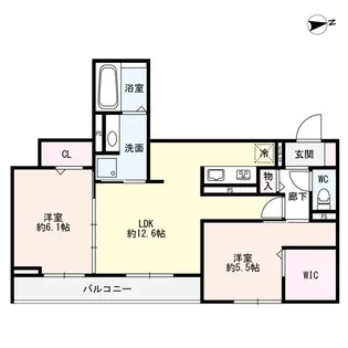 SOL【2階】の間取り