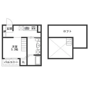 プレシオール【105号室】の間取り