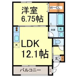 ルシクラージュ【3階】の間取り