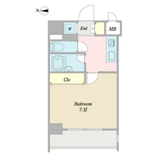 プロシード太閤通【4階】の間取り