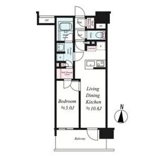オープンレジデンシア泉【1204号室号室】の間取り