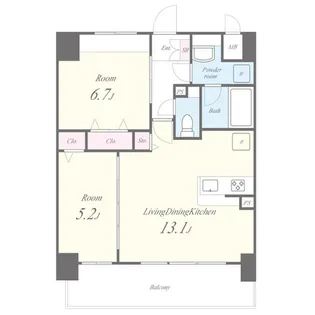 コンフォート城西【2階】の間取り