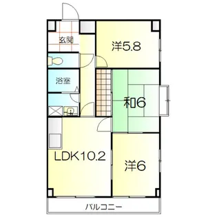 ポレール南加木屋【3階】の間取り