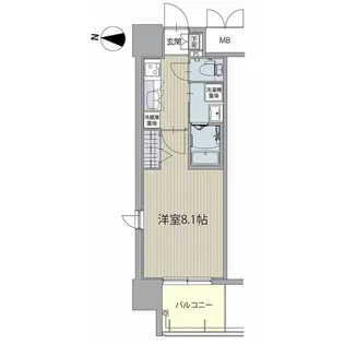 パルティール高畑アネックス【501号室】の間取り