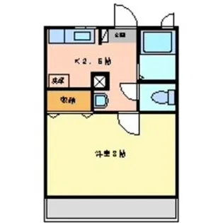 1Kの間取り画像
