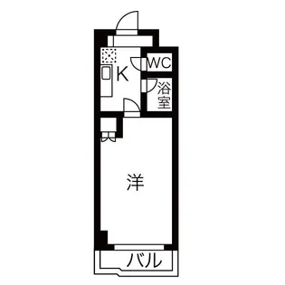 ハウザー高畑【2B号室】の間取り