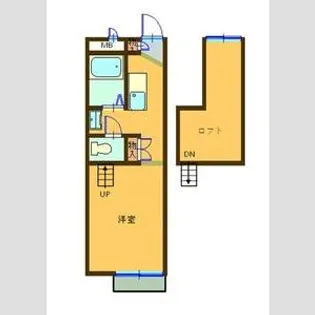 1Kの間取り画像