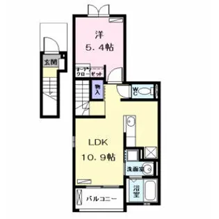 カルム ユイット【2階】の間取り