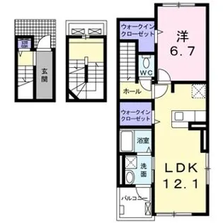 リアン【3階】の間取り