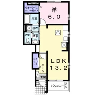 プロスペリティ緑【1階】の間取り