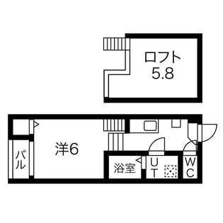 リベルテ千種【1階】の間取り