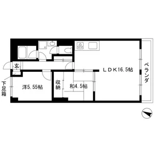 赤城パークマンション【2階】の間取り